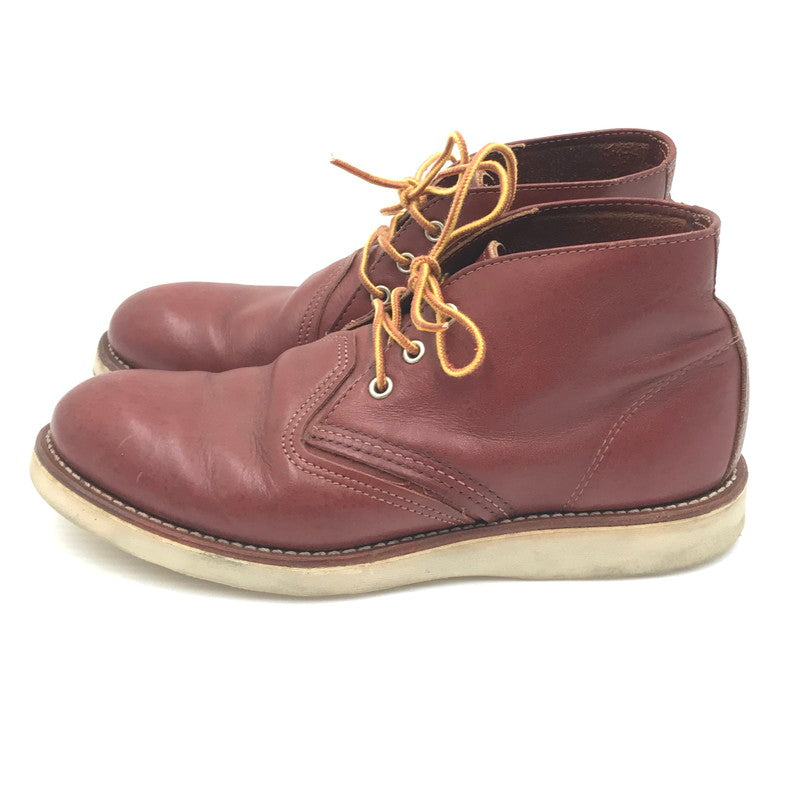 【中古品】【メンズ】 RED WING レッドウィング WORK CHUKKA 3139 #3139 ワーク チャッカ 靴 164-260405-rt-07-tag サイズ：26.5cm US8 1/2 カラー：ブラウン 万代Net店