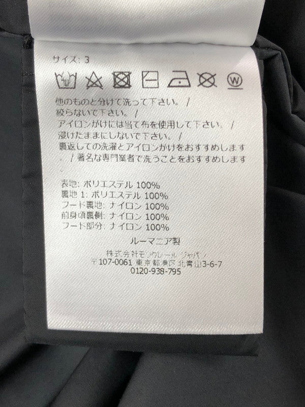 【中古品】【メンズ】 MONCLER モンクレール TRAVERSIER GIUBBOTTO J10911A00086 トラバーシエ ジャケット アウター 141-260325-rt-03-tag サイズ：3 カラー：ブラック 万代Net店