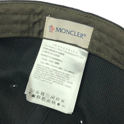【中古品】【メンズ】 MONCLER モンクレール BERRETTO BASEBALL CAP I10913B00034 ベレット ベースボール キャップ 帽子 185-260401-na-17-tag サイズ：UNI カラー：ブラック 万代Net店