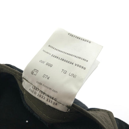 【中古品】【メンズ】 MONCLER モンクレール BERRETTO BASEBALL CAP I10913B00034 ベレット ベースボール キャップ 帽子 185-260401-na-17-tag サイズ：UNI カラー：ブラック 万代Net店