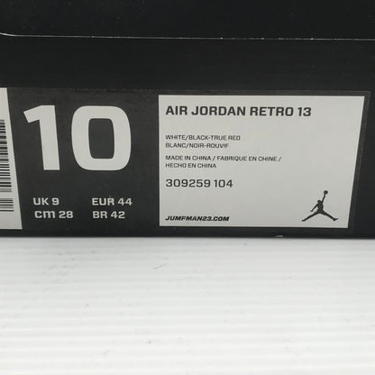 【中古品】【メンズ】 NIKE ナイキ AIR JORDAN 13 RETRO HE GOT GAME 309259-104 エアジョーダン 13 レトロ スニーカー 靴 160-260405-rt-19-tag サイズ：28cm US10 カラー：HE GOT GAME WHITE/BLACK-TRUE RED 万代Net店