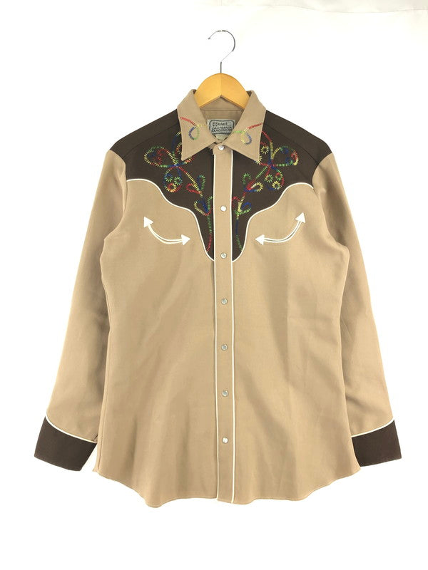 【中古品】【メンズ】 H BAR C エイチ バー シー 50～60's RAINBOW-STITCH WESTERN SHIRT 50～60年代 レインボーステッチ ウエスタンシャツ トップス 146-260809-rt-01-tagh サイズ：不明 下記参照 カラー：ブラウン 万代Net店