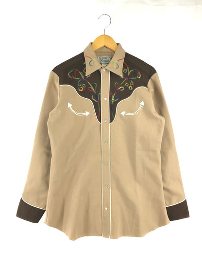 【中古品】【メンズ】 H BAR C エイチ バー シー 50～60's RAINBOW-STITCH WESTERN SHIRT 50～60年代 レインボーステッチ ウエスタンシャツ トップス 146-260809-rt-01-tagh サイズ：不明 下記参照 カラー：ブラウン 万代Net店