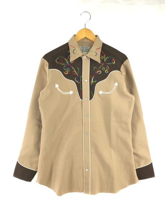【中古品】【メンズ】 H BAR C エイチ バー シー 50～60's RAINBOW-STITCH WESTERN SHIRT 50～60年代 レインボーステッチ ウエスタンシャツ トップス 146-260809-rt-01-tagh サイズ：不明 下記参照 カラー：ブラウン 万代Net店