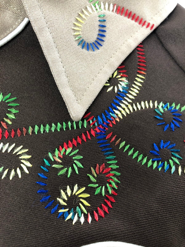 【中古品】【メンズ】 H BAR C エイチ バー シー 50～60's RAINBOW-STITCH WESTERN SHIRT 50～60年代 レインボーステッチ ウエスタンシャツ トップス 146-260809-rt-01-tagh サイズ：不明 下記参照 カラー：ブラウン 万代Net店