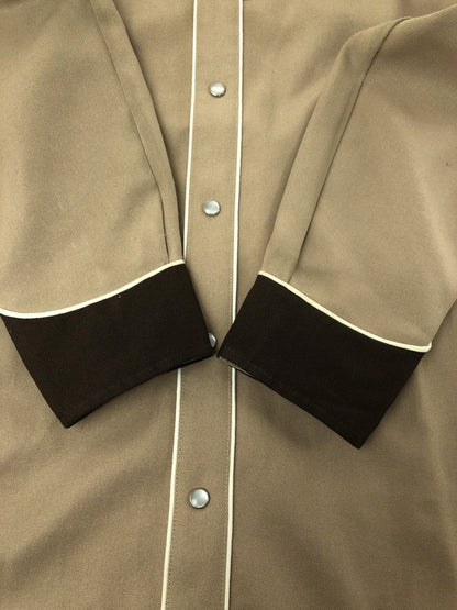 【中古品】【メンズ】 H BAR C エイチ バー シー 50～60's RAINBOW-STITCH WESTERN SHIRT 50～60年代 レインボーステッチ ウエスタンシャツ トップス 146-260809-rt-01-tagh サイズ：不明 下記参照 カラー：ブラウン 万代Net店