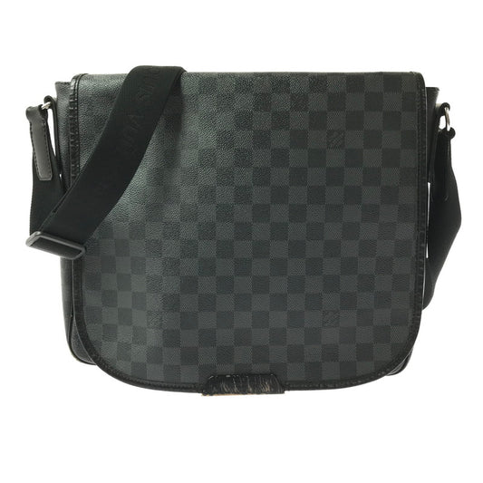 【中古品】【メンズ】 LOUIS VUITTON ルイヴィトン N58029 ダミエ グラフィット ダニエルMM ショルダーバッグ カバン 179-260503-na-04-tagh カラー：ブラック 万代Net店