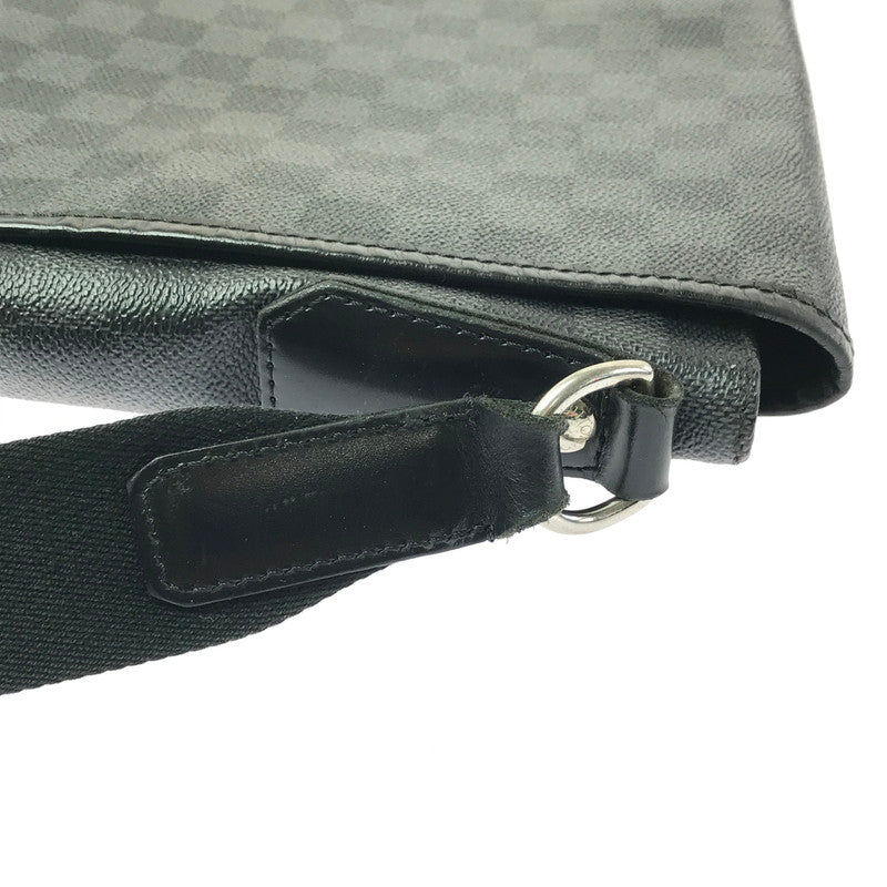 【中古品】【メンズ】 LOUIS VUITTON ルイヴィトン N58029 ダミエ グラフィット ダニエルMM ショルダーバッグ カバン 179-260503-na-04-tagh カラー：ブラック 万代Net店