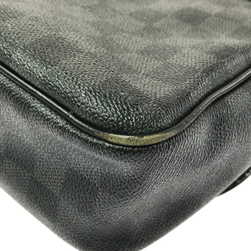 【中古品】【メンズ】 LOUIS VUITTON ルイヴィトン N58029 ダミエ グラフィット ダニエルMM ショルダーバッグ カバン 179-260503-na-04-tagh カラー：ブラック 万代Net店