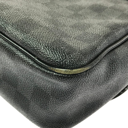 【中古品】【メンズ】 LOUIS VUITTON ルイヴィトン N58029 ダミエ グラフィット ダニエルMM ショルダーバッグ カバン 179-260503-na-04-tagh カラー：ブラック 万代Net店