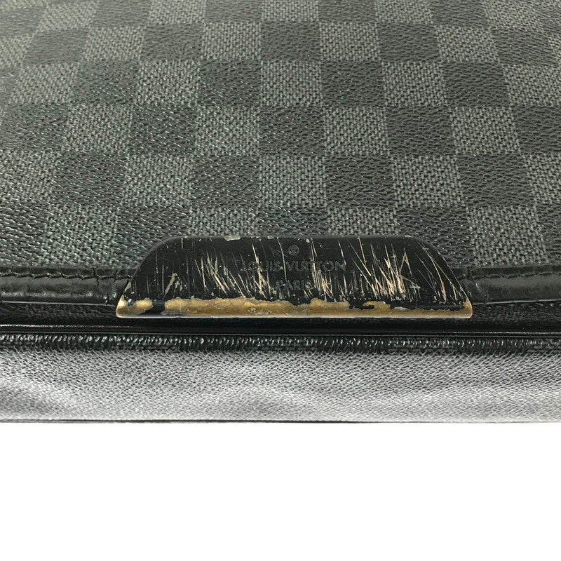 【中古品】【メンズ】 LOUIS VUITTON ルイヴィトン N58029 ダミエ グラフィット ダニエルMM ショルダーバッグ カバン 179-260503-na-04-tagh カラー：ブラック 万代Net店