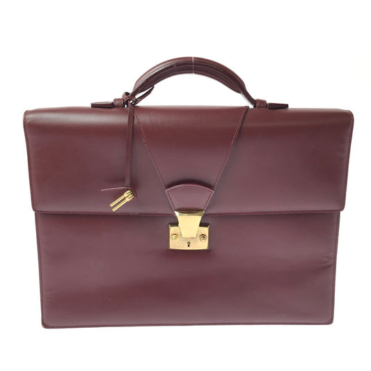 【現状渡し品】【メンズ】 CARTIER カルティエ マストライン ブリーフケース ビジネスバッグ カバン 180-260503-na-01-tagh カラー：ボルドー 万代Net店