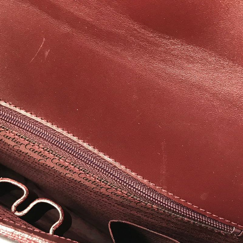 【現状渡し品】【メンズ】 CARTIER カルティエ マストライン ブリーフケース ビジネスバッグ カバン 180-260503-na-01-tagh カラー：ボルドー 万代Net店