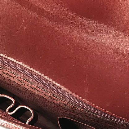 【現状渡し品】【メンズ】 CARTIER カルティエ マストライン ブリーフケース ビジネスバッグ カバン 180-260503-na-01-tagh カラー：ボルドー 万代Net店