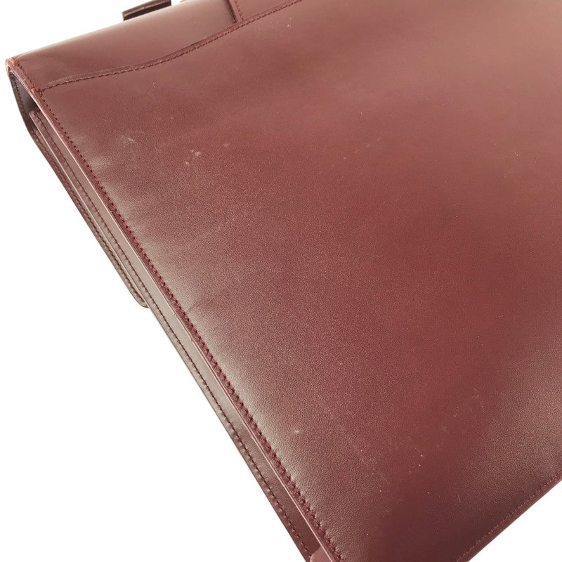 【現状渡し品】【メンズ】 CARTIER カルティエ マストライン ブリーフケース ビジネスバッグ カバン 180-260503-na-01-tagh カラー：ボルドー 万代Net店