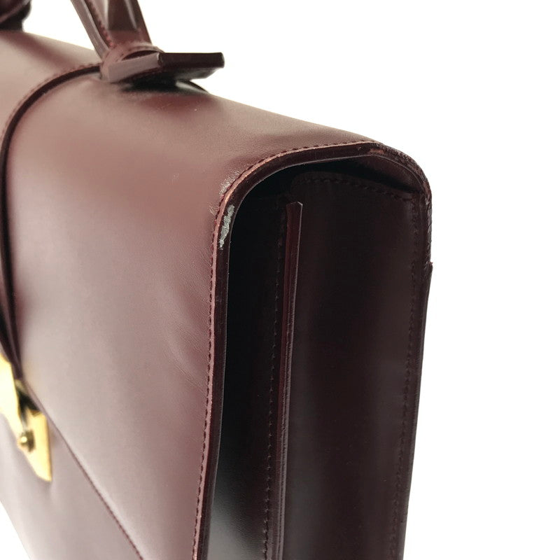 【現状渡し品】【メンズ】 CARTIER カルティエ マストライン ブリーフケース ビジネスバッグ カバン 180-260503-na-01-tagh カラー：ボルドー 万代Net店
