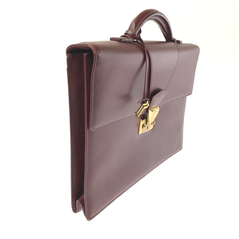 【現状渡し品】【メンズ】 CARTIER カルティエ マストライン ブリーフケース ビジネスバッグ カバン 180-260503-na-01-tagh カラー：ボルドー 万代Net店