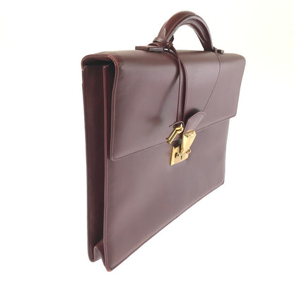 【現状渡し品】【メンズ】 CARTIER カルティエ マストライン ブリーフケース ビジネスバッグ カバン 180-260503-na-01-tagh カラー：ボルドー 万代Net店