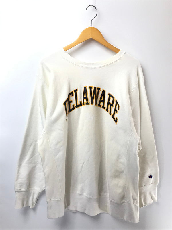 【現状渡し品】【メンズ】 CHAMPION チャンピオン REVERSE WEAVE 80's DELAWARE CREWNECK SWEAT デラウェア クルーネック スウェット トレーナー 146-260501-rt-12-tag サイズ：XL カラー：ホワイト 万代Net店