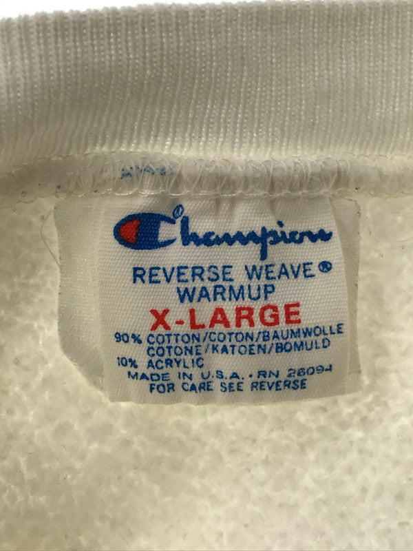 【現状渡し品】【メンズ】 CHAMPION チャンピオン REVERSE WEAVE 80's DELAWARE CREWNECK SWEAT デラウェア クルーネック スウェット トレーナー 146-260501-rt-12-tag サイズ：XL カラー：ホワイト 万代Net店