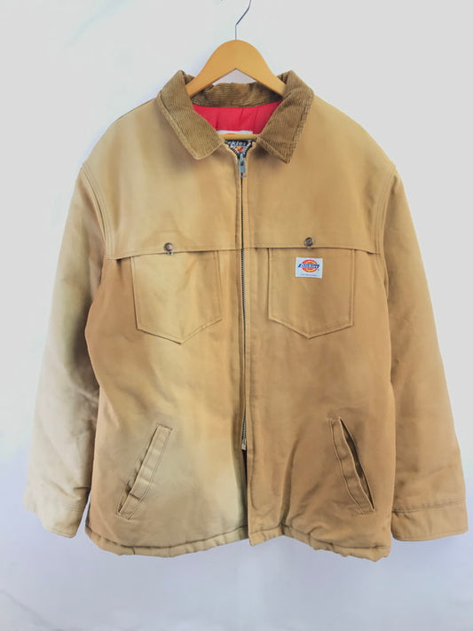 【現状渡し品】【メンズ】 DICKIES ディッキーズ 80S QUILTING LINER DUCK JACKET USA製 80年代 ダックジャケット アウター 146-260921-na-13-tagh サイズ：L カラー：ベージュ系 万代Net店