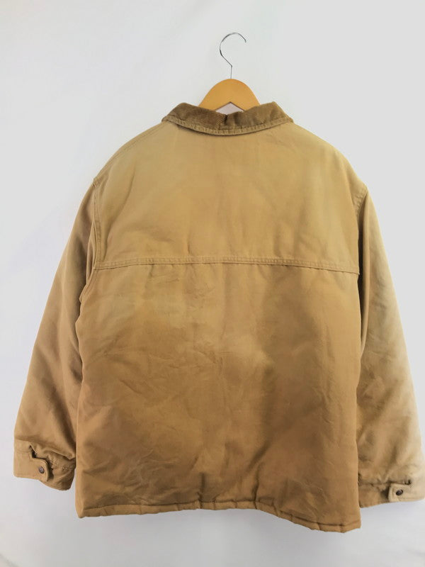 【現状渡し品】【メンズ】 DICKIES ディッキーズ 80S QUILTING LINER DUCK JACKET USA製 80年代 ダックジャケット アウター 146-260921-na-13-tagh サイズ：L カラー：ベージュ系 万代Net店