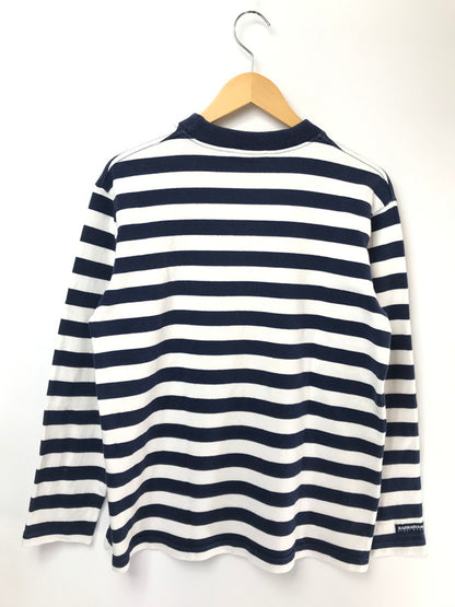 【中古品】【メンズ】 BARBARIAN バーバリアン HEAVY BORDER T-SHIRT ヘビー ボーダー Tシャツ 長袖Tシャツ トップス 146-260503-rt-03-tag サイズ：M カラー：ネイビー/ホワイト 万代Net店