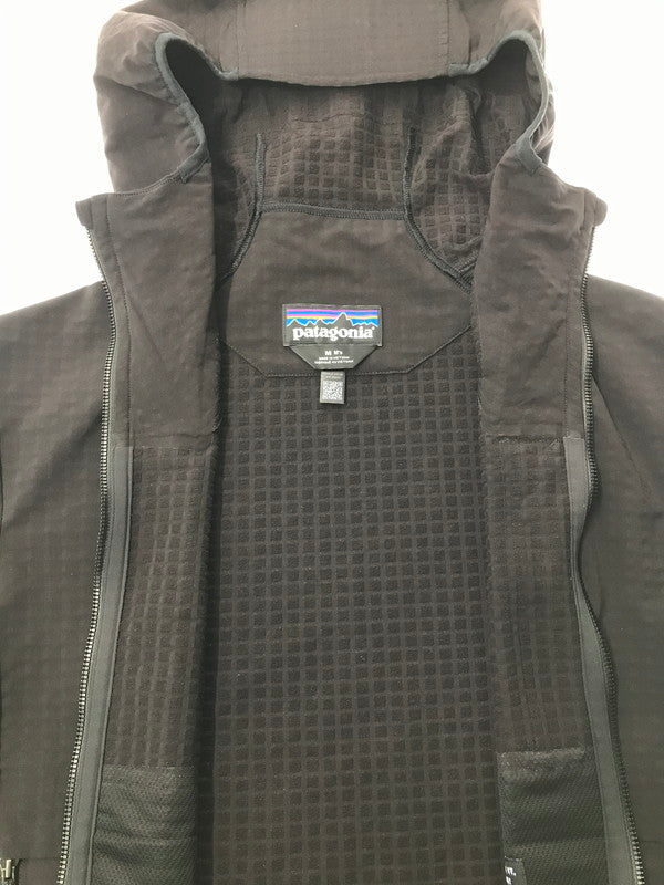 【中古品】【メンズ】 PATAGONIA パタゴニア R1 TECHFACE HOODY 83578 テックフェイス フーディ ライトアウター 144-260428-na-15-tagh サイズ：M カラー：ブラック 万代Net店
