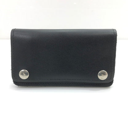 【中古品】【メンズ】 415 CLOTHING 415 クロージング LEATHER WALLET レザーウォレット 二つ折り財布 200-260407-na-16-tag カラー：ブラック 万代Net店