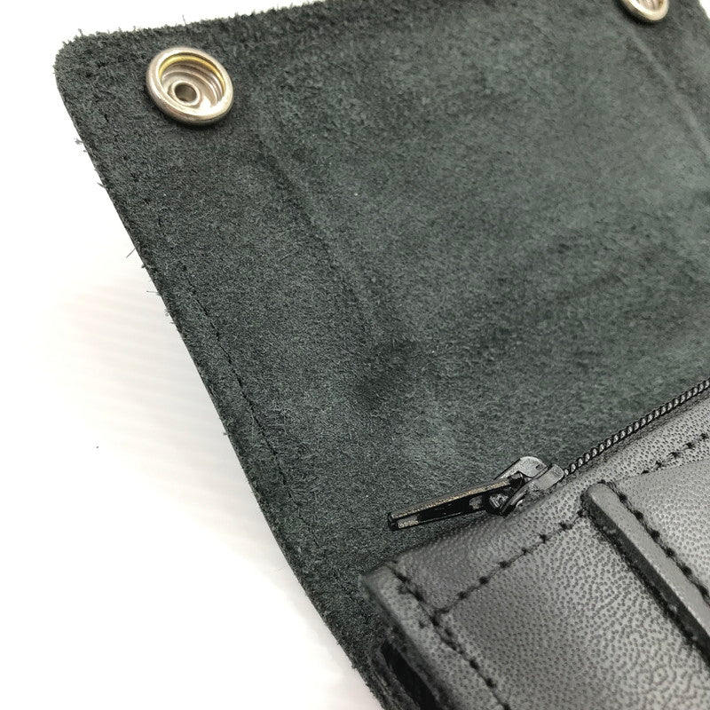 【中古品】【メンズ】 415 CLOTHING 415 クロージング LEATHER WALLET レザーウォレット 二つ折り財布 200-260407-na-16-tag カラー：ブラック 万代Net店