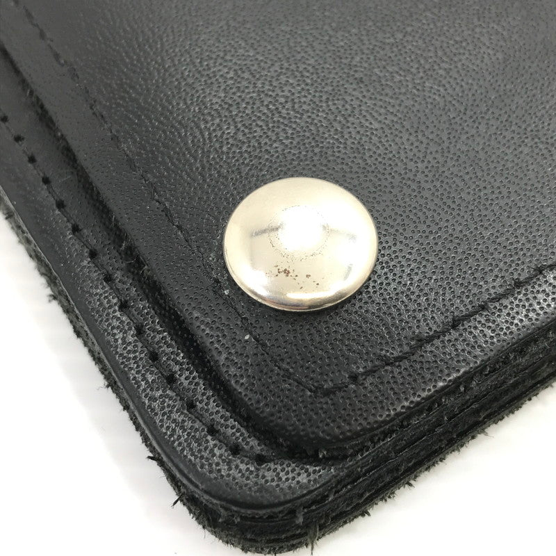 【中古品】【メンズ】 415 CLOTHING 415 クロージング LEATHER WALLET レザーウォレット 二つ折り財布 200-260407-na-16-tag カラー：ブラック 万代Net店