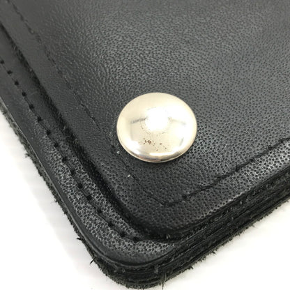 【中古品】【メンズ】 415 CLOTHING 415 クロージング LEATHER WALLET レザーウォレット 二つ折り財布 200-260407-na-16-tag カラー：ブラック 万代Net店