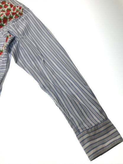 【中古品】【メンズ】 COMME DES GARCONS SHIRT コムデギャルソンシャツ × BRETT WESTFALL STRAWBERRY STRIPE SHIRT FK-B001 ストライプシャツ 140-260520-na-22-tagh サイズ：S カラー：マルチカラー 万代Net店