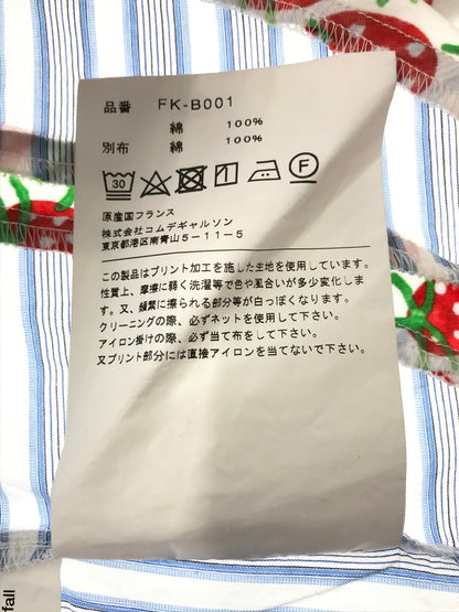 【中古品】【メンズ】 COMME DES GARCONS SHIRT コムデギャルソンシャツ × BRETT WESTFALL STRAWBERRY STRIPE SHIRT FK-B001 ストライプシャツ 140-260520-na-22-tagh サイズ：S カラー：マルチカラー 万代Net店