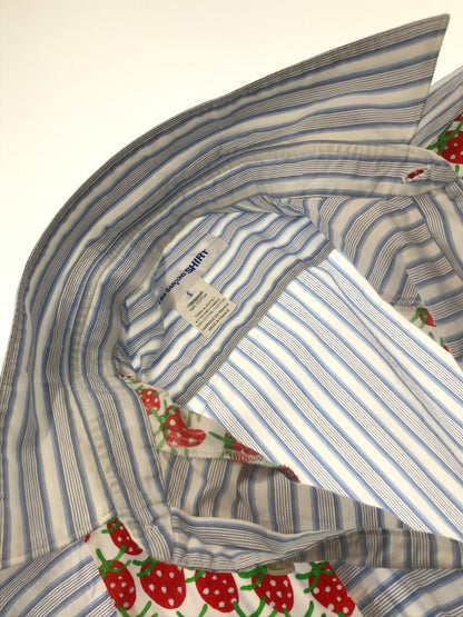 【中古品】【メンズ】 COMME DES GARCONS SHIRT コムデギャルソンシャツ × BRETT WESTFALL STRAWBERRY STRIPE SHIRT FK-B001 ストライプシャツ 140-260520-na-22-tagh サイズ：S カラー：マルチカラー 万代Net店