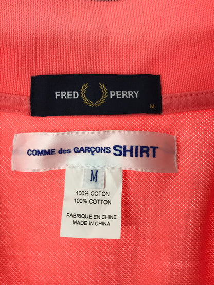 【中古美品】【メンズ】 COMME DES GARCONS SHIRT コムデギャルソンシャツ × FRED PERRY フレッドペリー コラボ POLO SHIRT FO-T501 ポロシャツ 半袖 トップス 140-260429-yy-01-tag サイズ：M カラー：コーラル 万代Net店