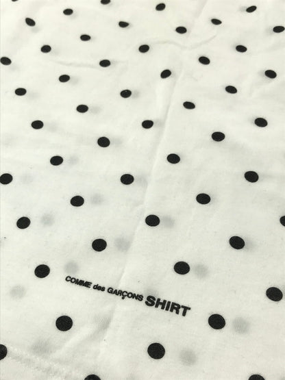 【中古品】【メンズ】 SUPREME シュプリーム ×COMME DES GARCONS SHIRT コムデギャルソン シャツ 12SS POLKA DOT BOX LOGO TEE ポルカ ドット Tシャツ 半Tシャツ 149-260427-na-16-tagh サイズ：M カラー：ホワイト 万代Net店