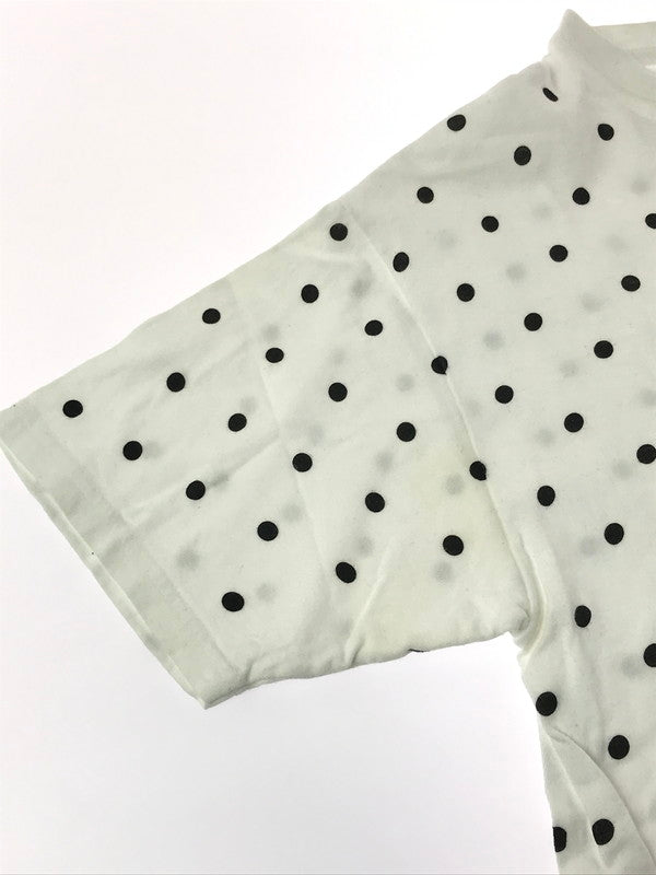 【中古品】【メンズ】 SUPREME シュプリーム ×COMME DES GARCONS SHIRT コムデギャルソン シャツ 12SS POLKA DOT BOX LOGO TEE ポルカ ドット Tシャツ 半Tシャツ 149-260427-na-16-tagh サイズ：M カラー：ホワイト 万代Net店
