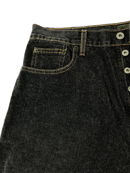 【中古品】【メンズ】 STUSSY ステューシー 90～00's BLACK DENIM PANTS ブラック デニムパンツ USA製 153-260409-rt-22-tag サイズ：34 カラー：ブラック系 万代Net店