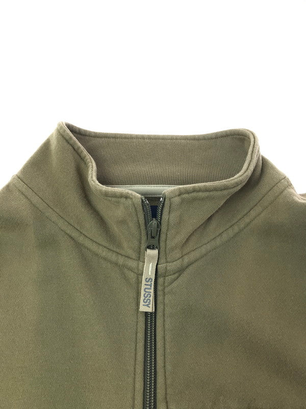 【現状渡し品】【メンズ】 OLD STUSSY オールドステューシー 00'S SWEAT TRACK JACKET 00年代 スウェット トラックジャケット ライトアウター 142-260407-na-01-tag サイズ：XL カラー：カーキ 万代Net店