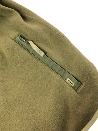 【現状渡し品】【メンズ】 OLD STUSSY オールドステューシー 00'S SWEAT TRACK JACKET 00年代 スウェット トラックジャケット ライトアウター 142-260407-na-01-tag サイズ：XL カラー：カーキ 万代Net店
