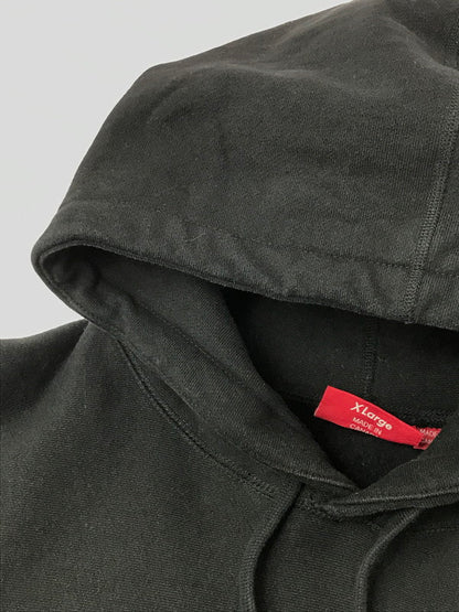 【中古品】【メンズ】 Supreme シュプリーム 17AW BOX LOGO HOODED SWEATSHIRT ボックスロゴ フーデッド スウェットシャツ パーカー 149-260420-na-19-tagh サイズ：XL カラー：ブラック 万代Net店