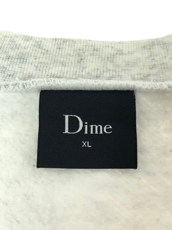 【中古品】【メンズ】 DIME ダイム BOOTS PRINT CREWNECK SWEATSHIRT ブーツプリント クルーネック スウェットシャツ 142-260326-rt-04-tag サイズ：XL カラー：ホワイト 万代Net店