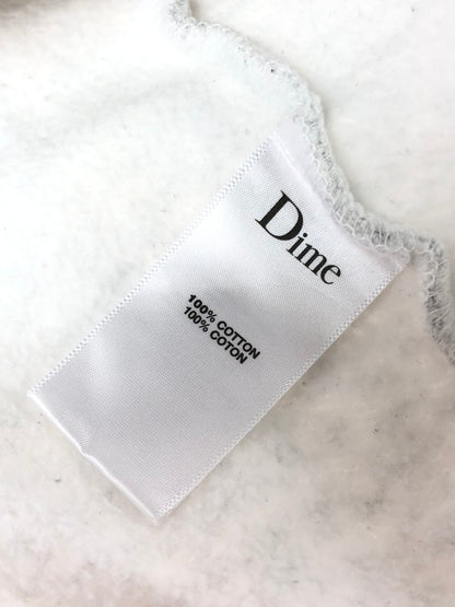 【中古品】【メンズ】 DIME ダイム BOOTS PRINT CREWNECK SWEATSHIRT ブーツプリント クルーネック スウェットシャツ 142-260326-rt-04-tag サイズ：XL カラー：ホワイト 万代Net店