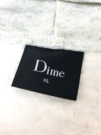 【中古品】【メンズ】 DIME ダイム FRONT LOGO HOODED SWEATSHIRT ロゴ刺繍 フーデッド スウェット シャツ 142-260326-rt-07-tag サイズ：XL カラー：ホワイト 万代Net店