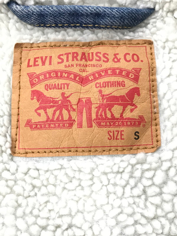 【中古品】Levi's リーバイス SHERPA DENIM TRUCKER JACKET 16365-0162 シェルパ デニム トラッカー ジャケット 147-260402-rt-08-tag サイズ：S カラー：ブルー 万代Net店