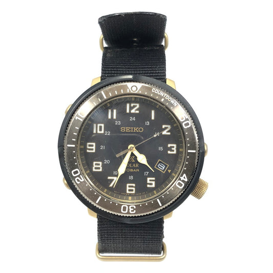 【現状渡し品】【メンズ】 SEIKO セイコー PROSPEX FIELDMASTER SOLAR QUARTZ V157-0CJ0 プロスペックス フィールドマスター ソーラー クォーツ 腕時計 197-260401-na-10-tag カラー：ブラック 万代Net店