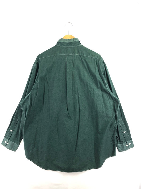 【中古品】【メンズ】 RALPH LAUREN ラルフローレン YARMOUTH ヤーマス 90's L/S BD SHIRT 90年代 ロングスリーブ ボタンダウンシャツ トップス 146-260514-rt-17-tagh サイズ：18 カラー：グリーン 万代Net店