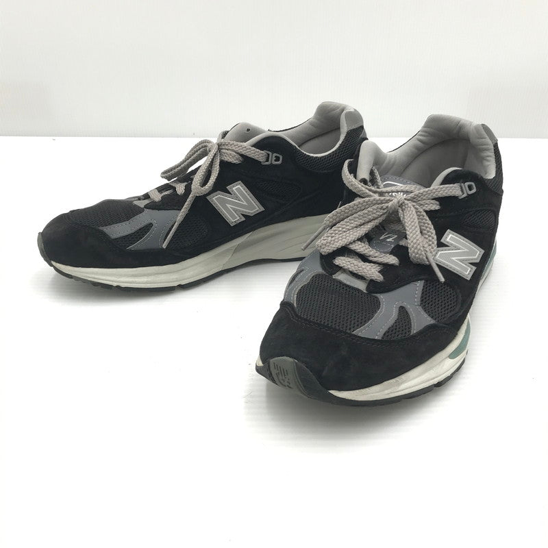 【中古品】【メンズ】 NEW BALANCE ニューバランス SNEAKER U991BK2 スニーカー 靴 162-260405-rt-03-tag サイズ：US 7 1/2 D カラー：ブラック/ホワイト 万代Net店