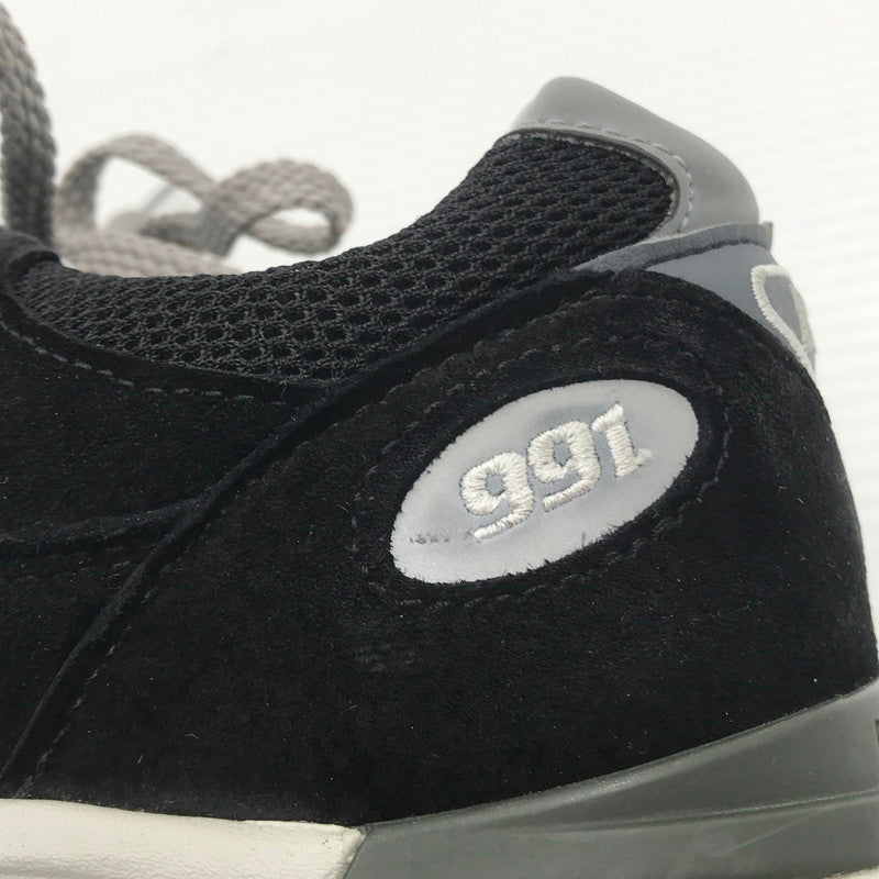 【中古品】【メンズ】 NEW BALANCE ニューバランス SNEAKER U991BK2 スニーカー 靴 162-260405-rt-03-tag サイズ：US 7 1/2 D カラー：ブラック/ホワイト 万代Net店